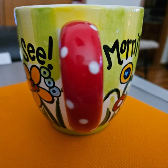 laura kirkland mug morning by morning new mercies I see hand painted - Picture 3 of 9